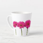 Latte Mok Pink Gerbera Daisies (Linkerhoek)