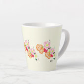 Latte Mok: Poppy Flowers Latte Mok (Rechterhoek)