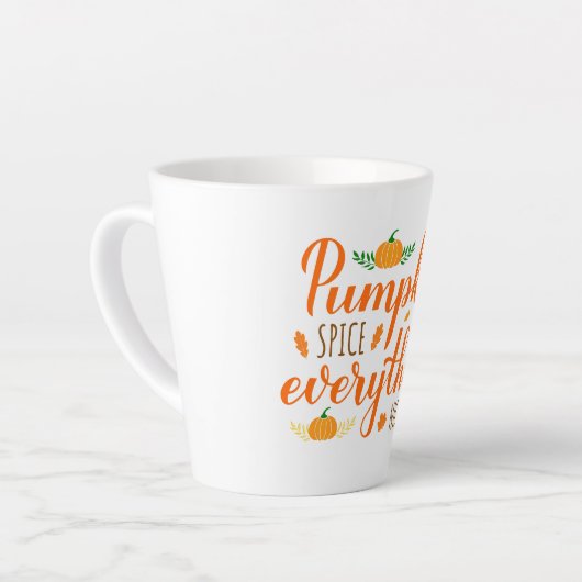 Latte Mok-Pumpkin-specerij Latte Mok (Linkerhoek)