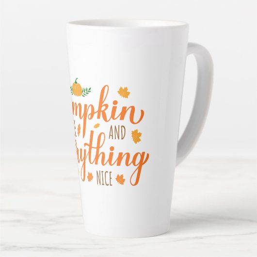 Latte Mok-Pumpkin-specerij Mok (Rechterhoek)