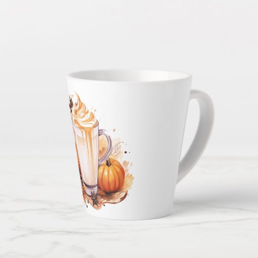 Latte Mok-Pumpkin-specerij Mok (Rechterhoek)