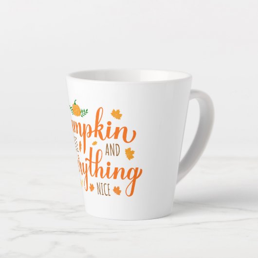 Latte Mok-Pumpkin-specerij Mok (Rechterhoek)