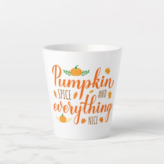 Latte Mok-Pumpkin-specerij Mok (Voorkant)