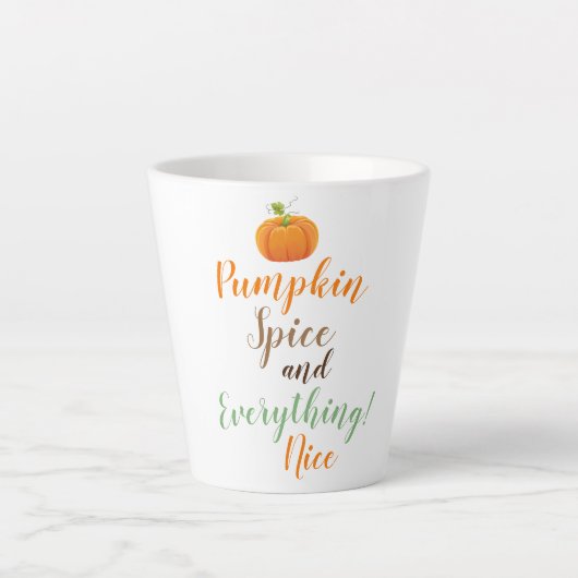 Latte Mok-Pumpkin-specerij Mok (Voorkant)