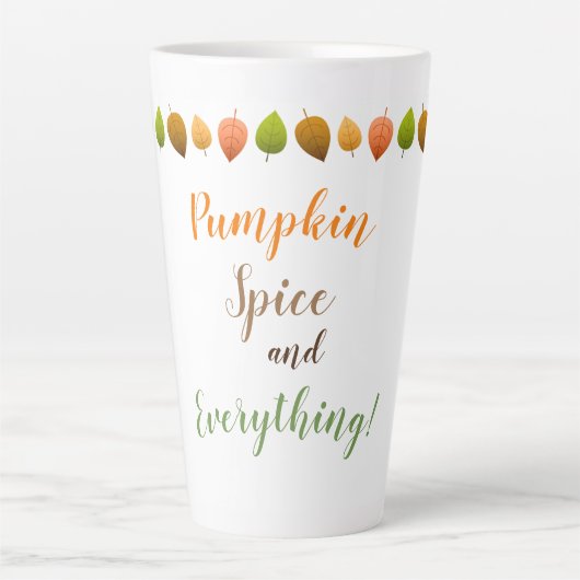 Latte Mok-Pumpkin-specerij Mok (Voorkant)