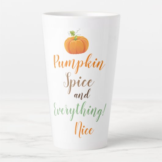 Latte Mok-Pumpkin-specerij Mok (Voorkant)