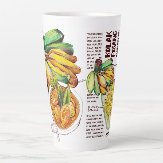 Latte Mok Ramadan Iftar Dish Kolak Banaan (Voorkant)