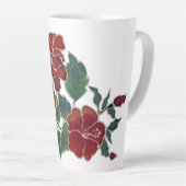 Latte Mok - Red Hibiscus Flowers (Rechterhoek)
