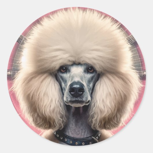 Latte Mok Ronde Sticker (Voorkant)