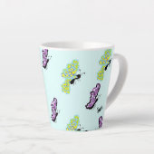 Latte Mok: Schoonheid van Vlinders Latte Mok (Rechterhoek)