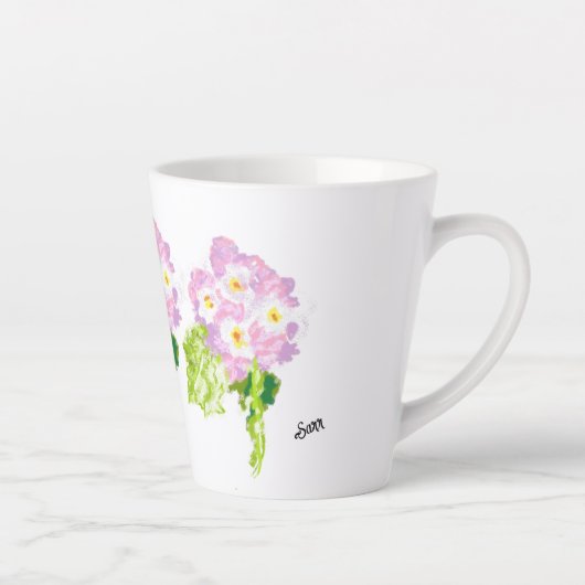 Latte Mok: Spaans Bloemen Mok (Rechts)