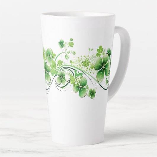 Latte Mok-St. Patricks Klavers Latte Mok (Rechterhoek)