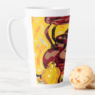 Latte Mok/Tea Kettle met fruit Latte Mok