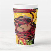 Latte Mok/Tea Kettle met fruit Mok (Voorkant)