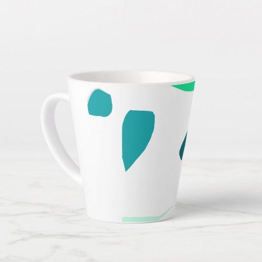 Latte Mok ter illustratie van de geur (Linkerhoek)