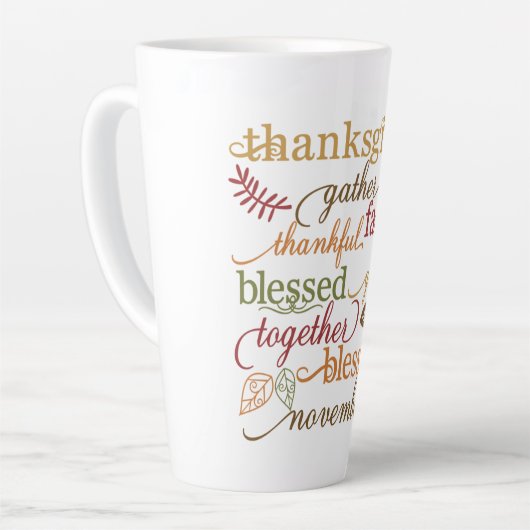 Latte Mok-Thanksgiving Latte Mok (Linkerhoek)