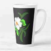 latte mok van platte borden Floral (Rechts)