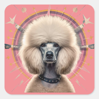 Latte Mok Vierkante Sticker