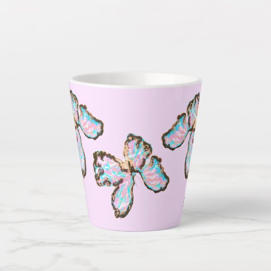 Latte Mok: Vlinders Mok (Voorkant)