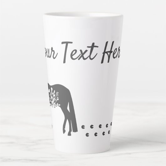 Latte Mok voor  reispaard (Voorkant)