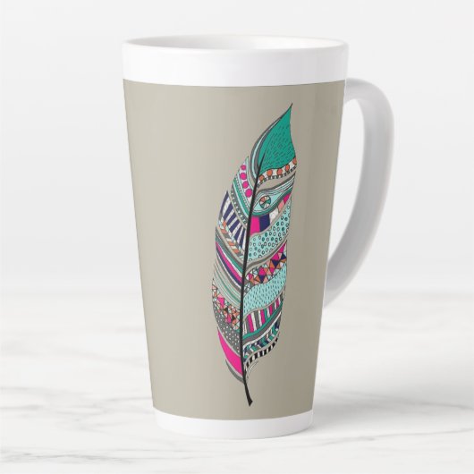 Latte Mok voor stijlkunstontwerp (Rechterhoek)