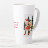 Latte Mok, Vrolijk Kerstfeest Elf Latte Mok (Rechterhoek)