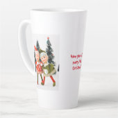 Latte Mok, Vrolijk Kerstfeest Elf Mok (Linkerhoek)