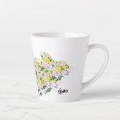 Latte Mok: Winden van de lentebloemen Latte Mok (Rechts)