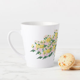 Latte Mok: Winden van de lentebloemen Latte Mok