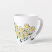 Latte Mok: Winden van de lentebloemen Mok (Rechterhoek)