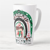 Latte Mok wit ontwerp Valentijnsdag cadeau (Rechterhoek)