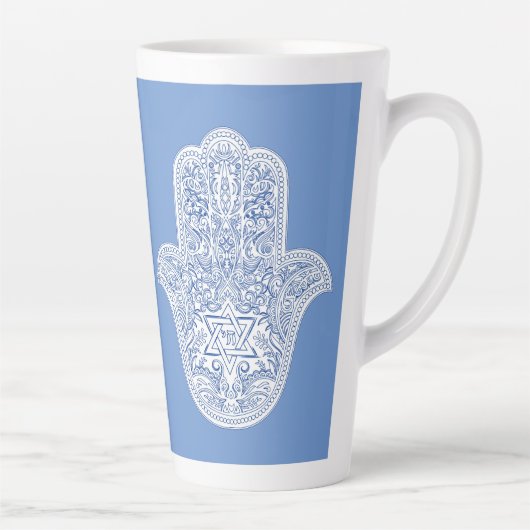 Latte Mokken - Hamsa - Judaica - Koffee Mok (Rechts)