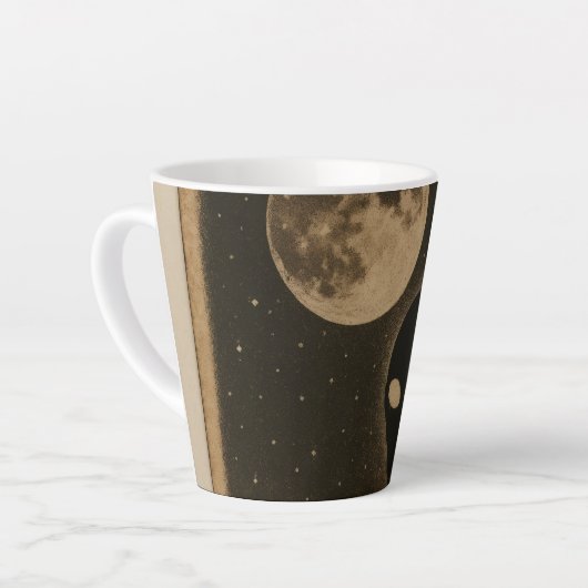 Latte mokken Retro Buitenaardse Ontmoeting (Linkerhoek)