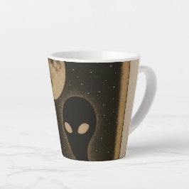 Latte mokken Retro Buitenaardse Ontmoeting