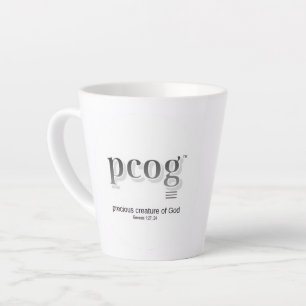 Latte mokkop 0,35 l conische vorm - "pcog" acronie mok