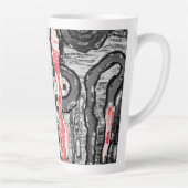 Latte mokkop – Abstract ontwerp van Friction Lands Mok (Rechts)