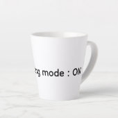 Latte mokkop beschrijf je geest mok (Rechterhoek)