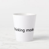 Latte mokkop beschrijf je geest mok (Voorkant)