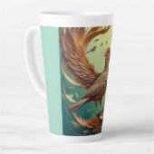 Latte mokkop (Bruine vogel) Mok (Linkerhoek)