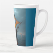 Latte mokkop (Majestueus schip op zee) Mok (Rechts)