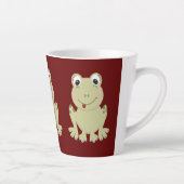 Latte mokkop met malle kikkers latte mok (Rechts)
