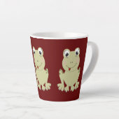 Latte mokkop met malle kikkers mok (Rechterhoek)