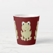 Latte mokkop met malle kikkers mok (Voorkant)