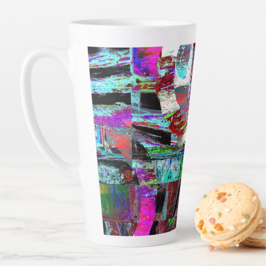 Latte mokkop – Neon Pulse Mok (In situ)