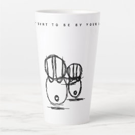 Latte mokkop | Schattig konijnenkoppel | Wees aan  Mok