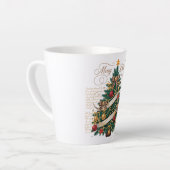 Latte mokkop - Vrolijk Kerst Latte mokkop Mok (Linkerhoek)