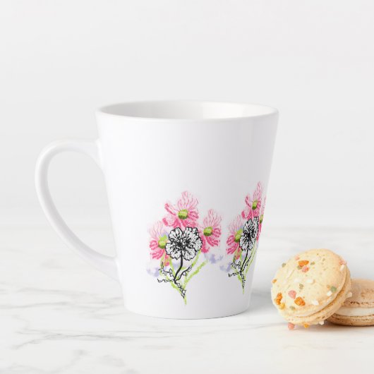 Latte mokkop : Wilde Bloemen Mok (In situ)