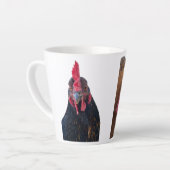 Latte mokkoppen kippenportretten mok (Linkerhoek)