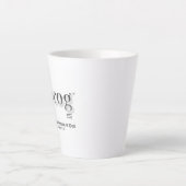 Latte Mug 12 oz flaired - "pcog" aconym and words Mok (Voorkant)