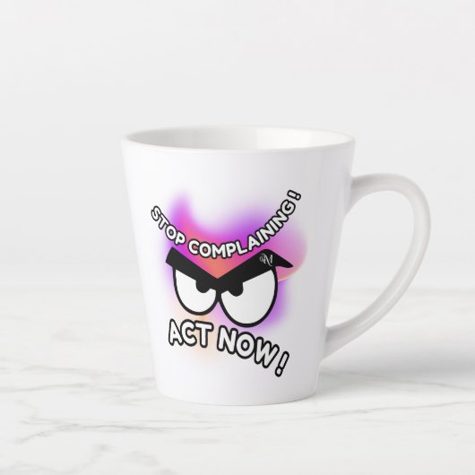 Latte Mug 12oz : Act Now Latte Mok (Rechts)